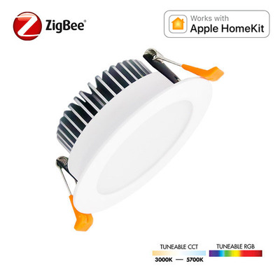 Nue 12W Smart Zigbee LED Downlight Kit - Apple Homekit | 90mm | IC-F | RGBW | Zigbee | Hue / Smart Things