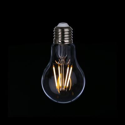 LED Light Bulb | Edision A60 | 4W Clear Glass | Straight