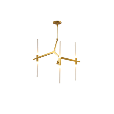LED Pendant Lamp | Agnes Chandelier Replica | 6 Heads | Gold