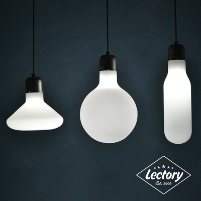 Vintage Pendant Lamp - Frosted Glass | w/ 7W LED Bulb | Modern Industrial 