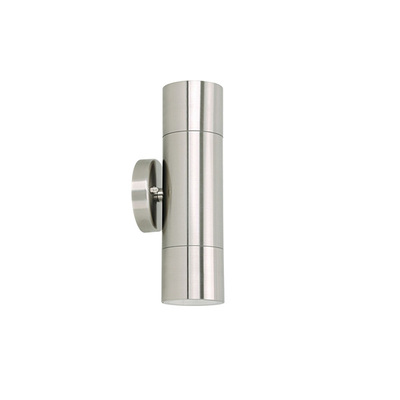 LED Exterior Wall Pillar Lamp | 18W Up & Down | IP 65 Sliver