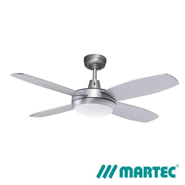 Lifestyle Ac Ceiling Fan 1m Mini 4 Blads Led Dimmable Light Silver