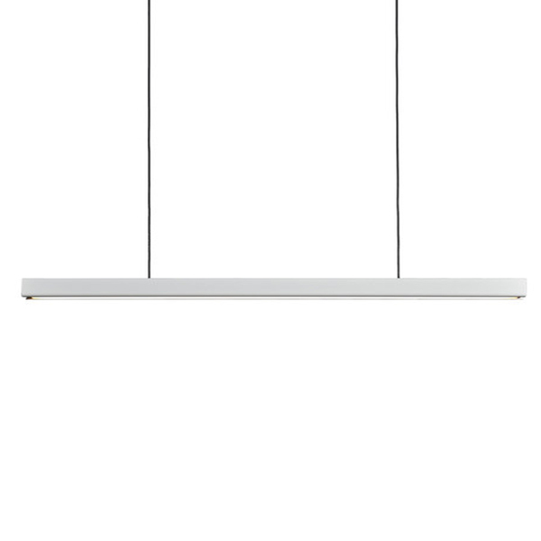 Mu Metal LED Pendant Lamp Linear 1.5M 60W Matt White 4000K MF Lighting