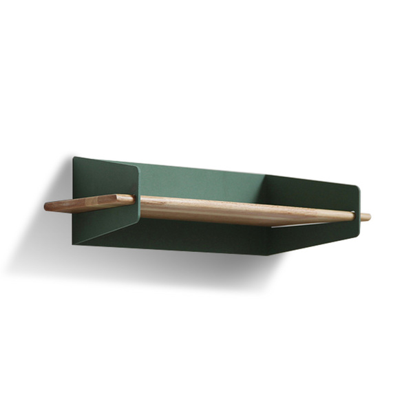 Wall Rack Macaroon Cedar Green | Floating Hanging Rack Display Decor