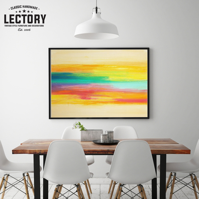 Hand-Painted Oil Painting - Sunset | Modern Abstract Decor Unframed Wall Art
