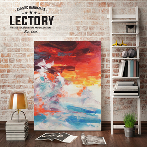 Hand-Painted Oil Painting - Rosy Cloud | Modern Abstract Decor Unframed Wall Art
