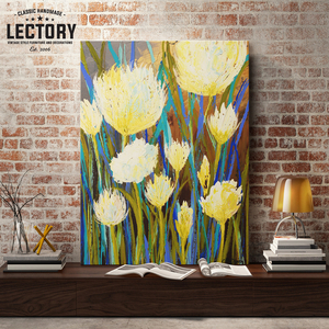 Hand-Painted Oil Painting - Wildflowers | Modern Abstract Decor Unframed Wall