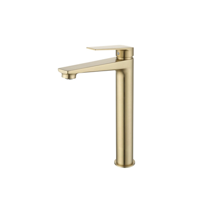 Basin Mixer | Tall | Roma Series | Brushed Gold 