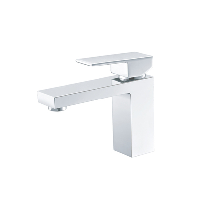 Basin Mixer | Short | Square Series | Chrome