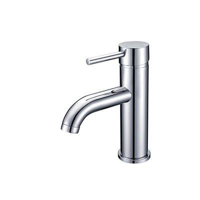 Basin Mixer | Short | Round Curve Series | Chrome