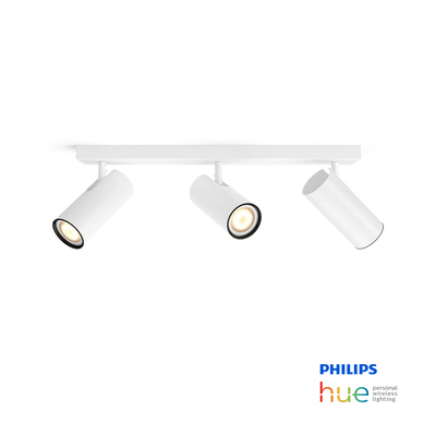 Philips Hue Buratto | 16.5W White LED Spot Light | Triple Head
