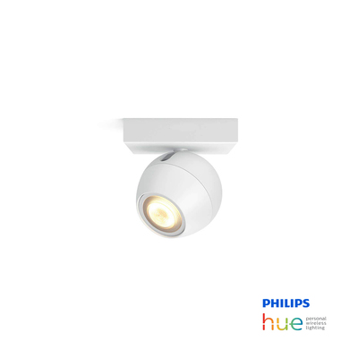 Philips Hue Buckram | 5.5W White LED Spot Light | Single Head