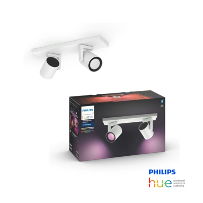 Philips Hue Argenta 2 head White and colored light Bluetooth White