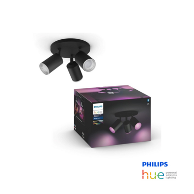 Philips Hue Fugato 3 head White and colored light Bluetooth Black