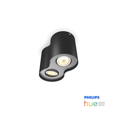 Philips Hue Pillar | 11W Black LED Spot Light | Double Head