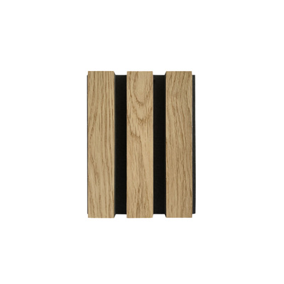 Acoustic Slat Wood Wall Panel | Natural Grain Veneer | White Oak | Noise Reduction