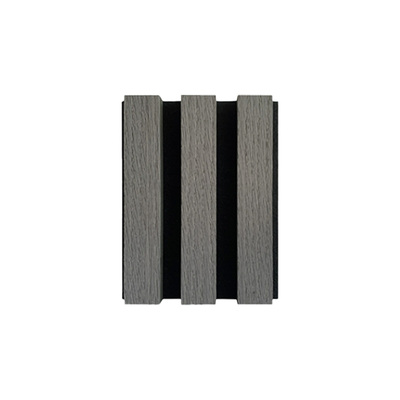 Acoustic Slat Wood Wall Panel | Natural Grain Veneer | Grey Oak | Noise Reduction