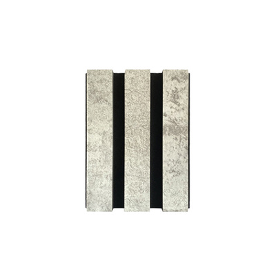 Acoustic Slat Wood Wall Panel | Matt Finish Veneer | Marble Stone | Noise Reduction