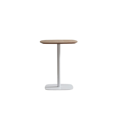 Danish Dining table | Coffee Stand | 75cm Height | Timber Top | White Base