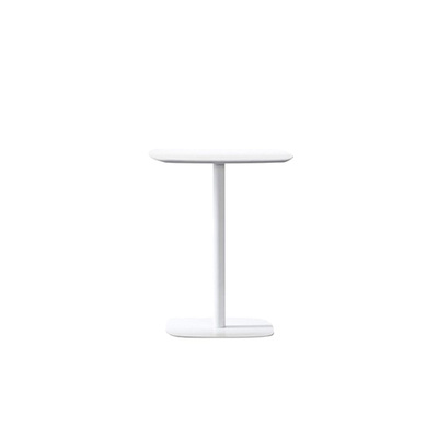 Danish Dining Table | Coffee Stand | 75cm Height | White Top | White Base