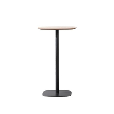 Danish Dining Table | Coffee Stand | 105cm Height | Timber Top | Black Base