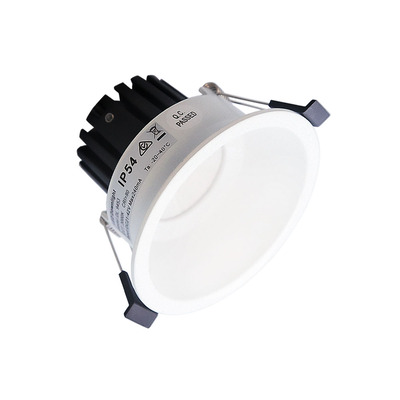 10W LED Dimmable Downlight Kit | Recessed | COB | IP54 | CRI>90 | 90mm Cutout | White | 4000K