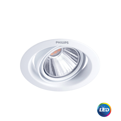Philips Essential LED Spotlight | 5W / 7W Pomeron | 300 / 400lm | 70mm Cutout Recessed 