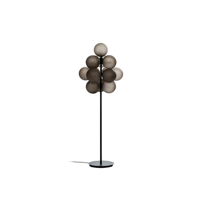 Nordic Floor Lamp | Replica Stellar Grape | 160cm x 60cm |13 Heads Matt Glass Finish | Smoke Grey