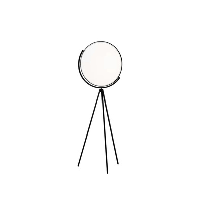 Danish Floor Lamp | Minimalist Tripod | Matt Black | Acrylic Diffuser | Angle Adjustable