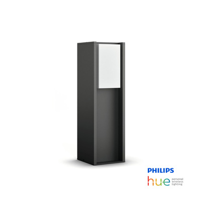 Philips Hue Turaco | 9.5W Black Outdoor Pedestal Lamp Black | ZigBee Homekit