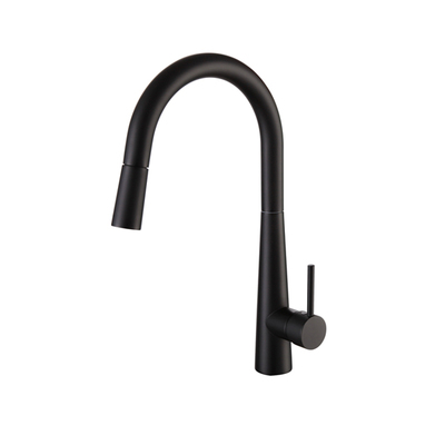 Kitchen Sink Mixer | Pull Out | Premium Round Tube | Black 