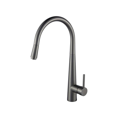 Kitchen Sink Mixer | Pull Out | Premium Round Tube | Gun Metal