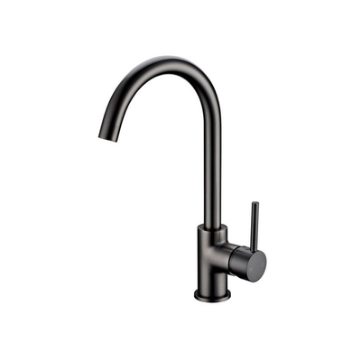 Kitchen Sink Mixer | Standard | Minimal Round Tube | Gun Metal
