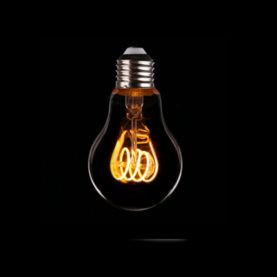 LED Light Bulb | Edision A60 | 4W Clear Glass | T-Spiral