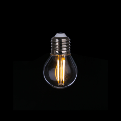 LED Light Bulb | Edison G45 | 2W Clear Glass | Straight