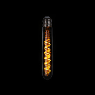 LED Light Bulb | Edison T30 | 4W Clear Glass | Vertical Spiral