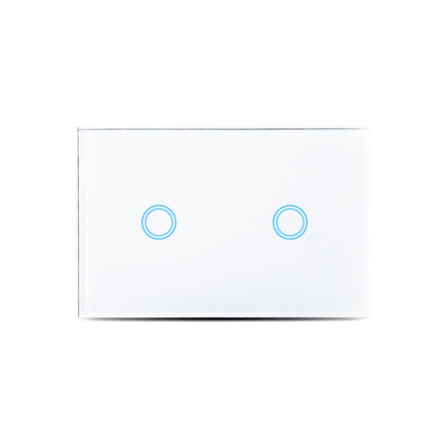 Brilliant Smart Wall Mount Light Switch | WIFI | 2 Gang | White
