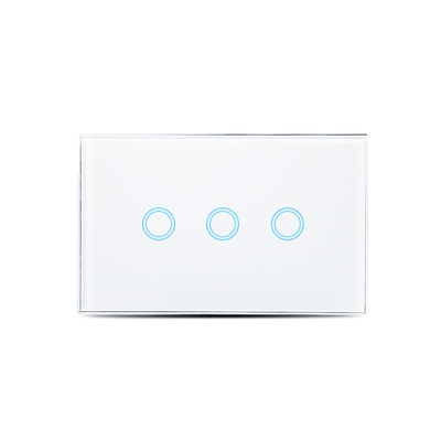 Brilliant Smart Wall Mount Light Switch | WIFI | 3 Gang | White