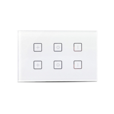 NUE Smart ZigBee Dimmer Twin Switch - Wall Mount | ZigBee | Touch Sensor