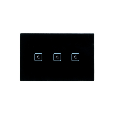 NUE Smart ZigBee Switch - 3 Gang | Black | Wall Mount Light Switch