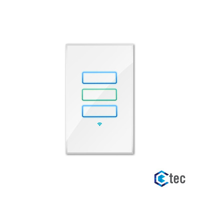 Ctec Smart Light Switch - 3 Gang | White | 1 / 2 / 3 Way Compatible