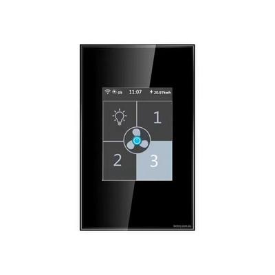 Ctec Smart 3 Speed AC Fan Controller - The Mirror | Google Home / Apple Homekit | Black