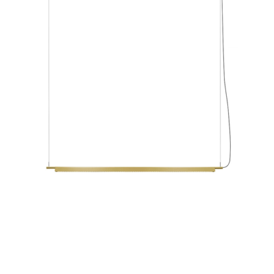 LED Pendant Lamp | Vintage Brush Finish Gold Bar | Tri Colour Dimmable