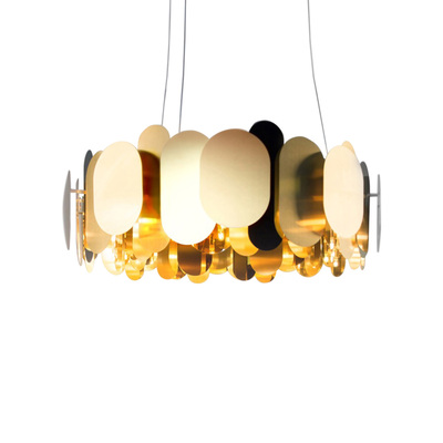 LED Pendant Lamp | Brass Halation | Copper Shade
