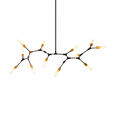 Industrial Molecule Pendant | Edison Tube Bulb