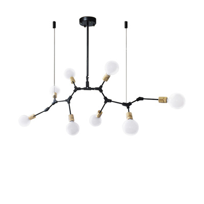 Industrial Molecule Pendant | Matt Glass Globe