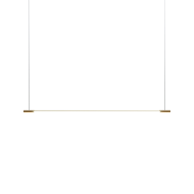 LED Linear Pendant | Brass Stick | 1.2m 3CT Dimmable  | Single Bar 25W