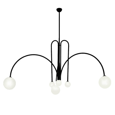 Minimalist LED Chandelier Pendant Lamp | Replica Fontana Amorosa Black