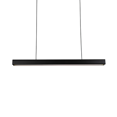 Mu Metal LED Pendant Lamp | Linear 1.2M 48W | Matt Black