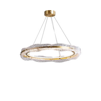 LED Pendant Lamp | Christal Ring | Tri Colour Dimmable | 100cm